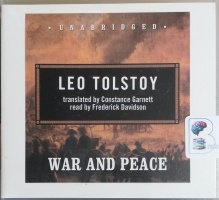 War and Peace written by Leo Tolstoy performed by Frederick Davidson on CD (Unabridged)